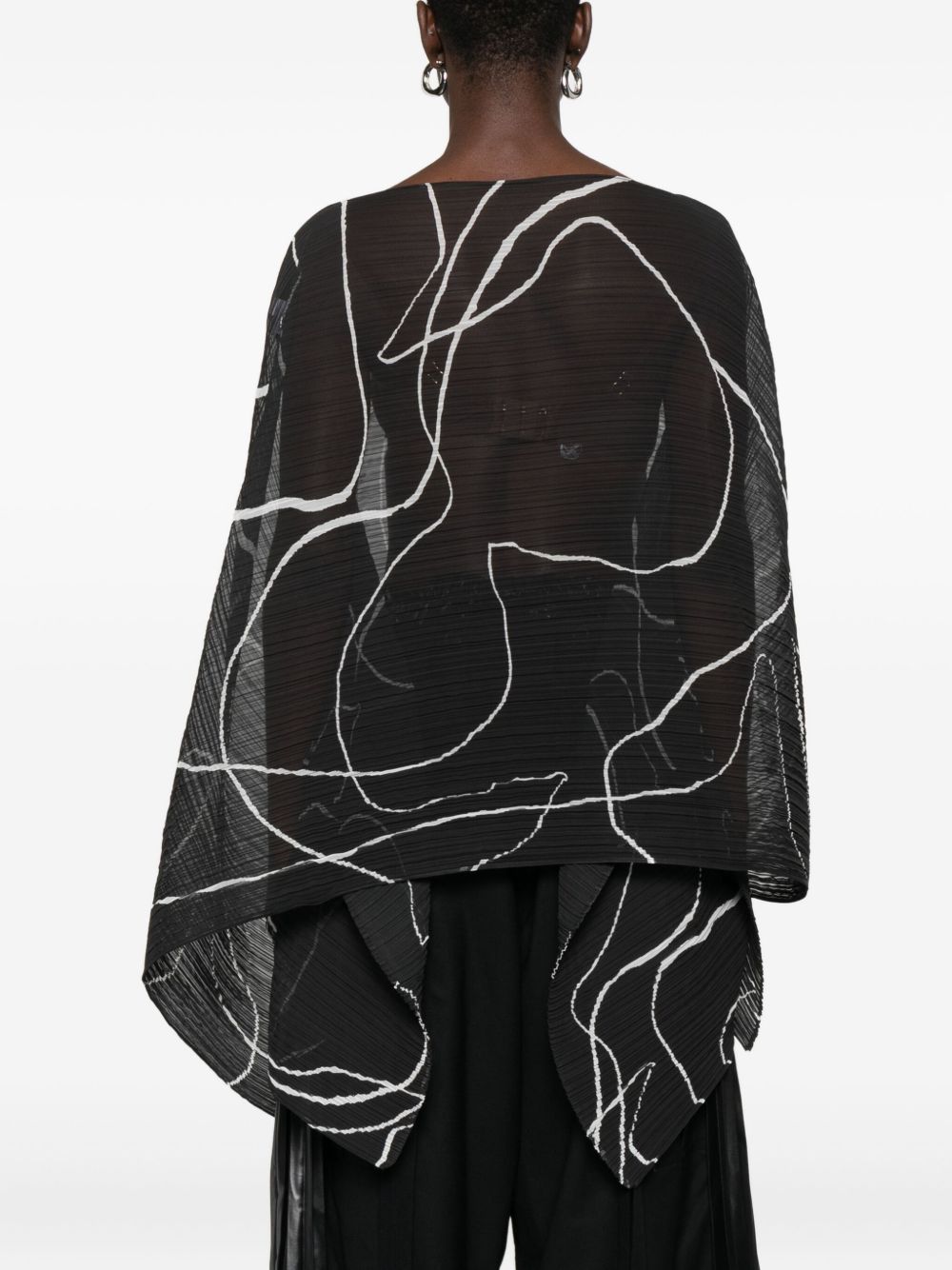 Pleats Please Scarfs Black PP59AD17115 (PLEATS PLEASE ISSEY MIYAKE / カジュアルジャケット ) | PLEATS PLEASE ISSEY MIYAKE (プリーツ プリーズ イッセイ ミヤケ)(4)