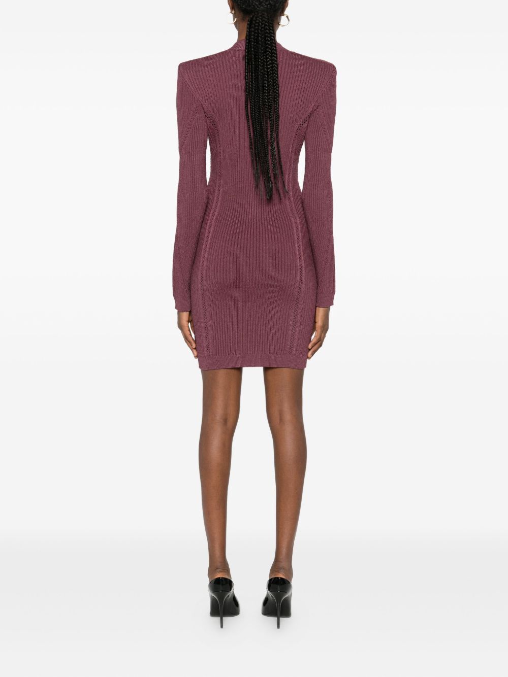 Balmain Dresses Purple FF0R8033KJ155DR (Balmain / ワンピース・ドレス・オールインワン ) | Balmain (バルマン)(2)