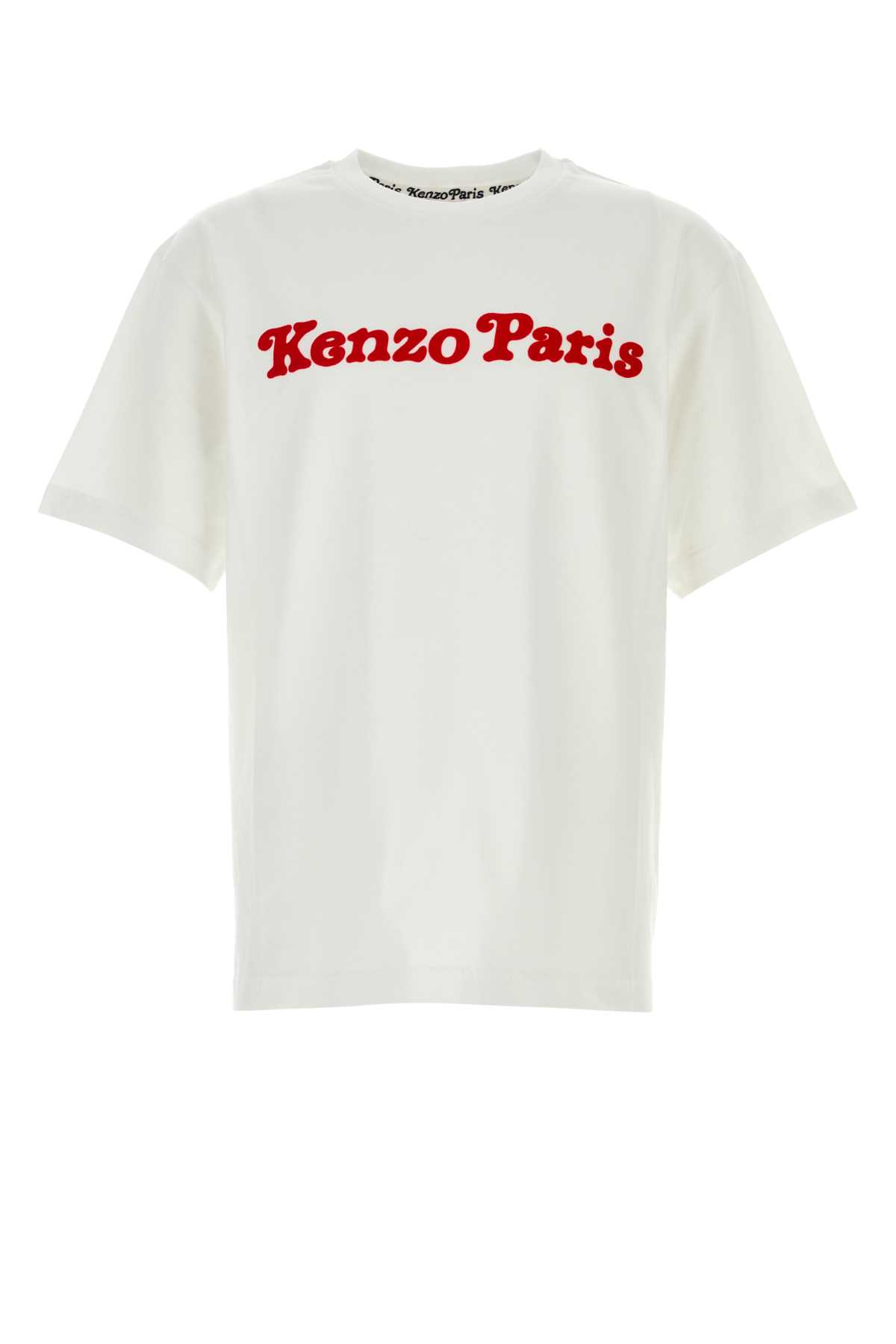 White cotton t-shirt FF55TS5474SG02 (KENZO / Tシャツ・カットソー ) | KENZO (ケンゾー)