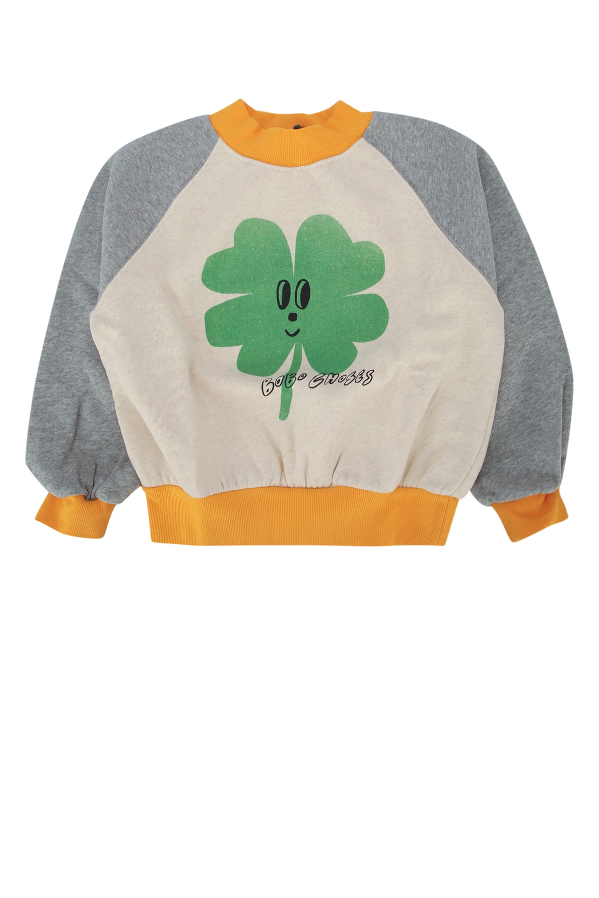 LUCKY CLOVER RANGLAN SWEATSHIRT B225AC041HEATHERGREY (BOBO CHOSES / スウェット・フーディー ) | BOBO CHOSES (ボボショーズ)