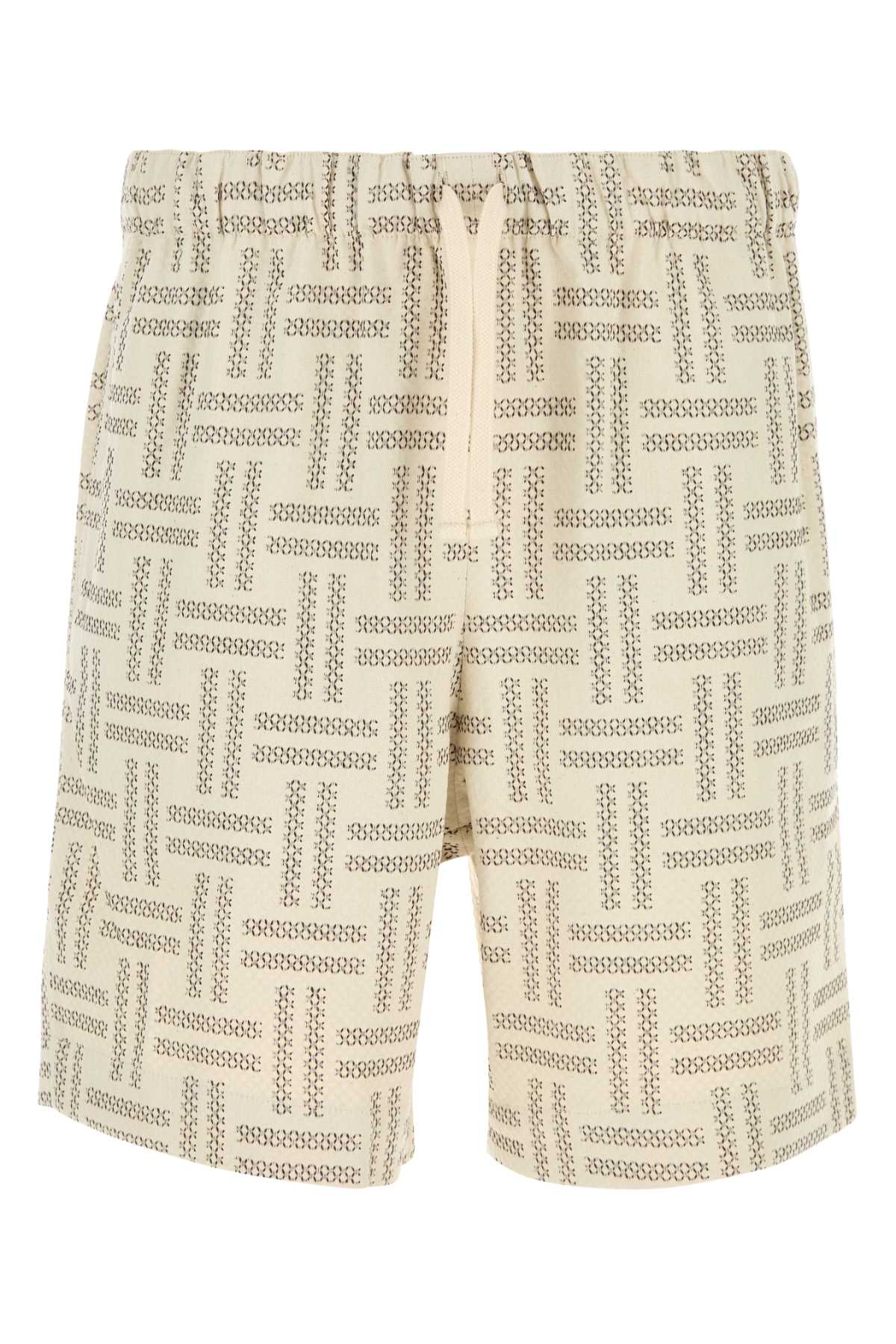 Embroidered stretch cotton bermuda shorts FF55SH5029JF10 (KENZO / ショートパンツ ) | KENZO (ケンゾー)