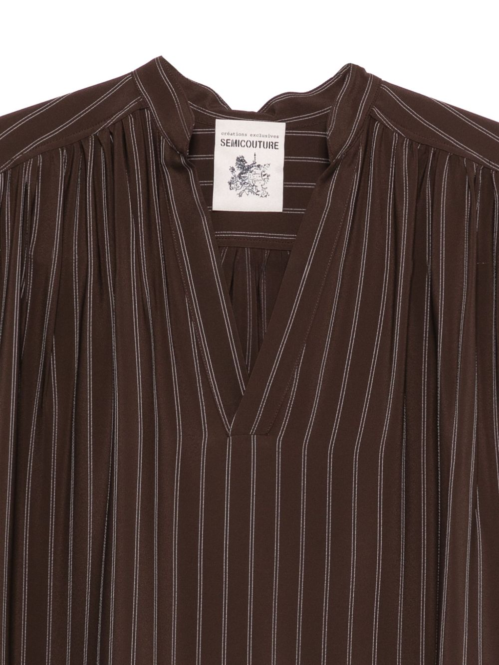 Semicouture Shirts Brown Y5WU21MARGHERITARG102 (SEMICOUTURE / シャツ・ブラウス ) | SEMICOUTURE (セミクチュール)(2)
