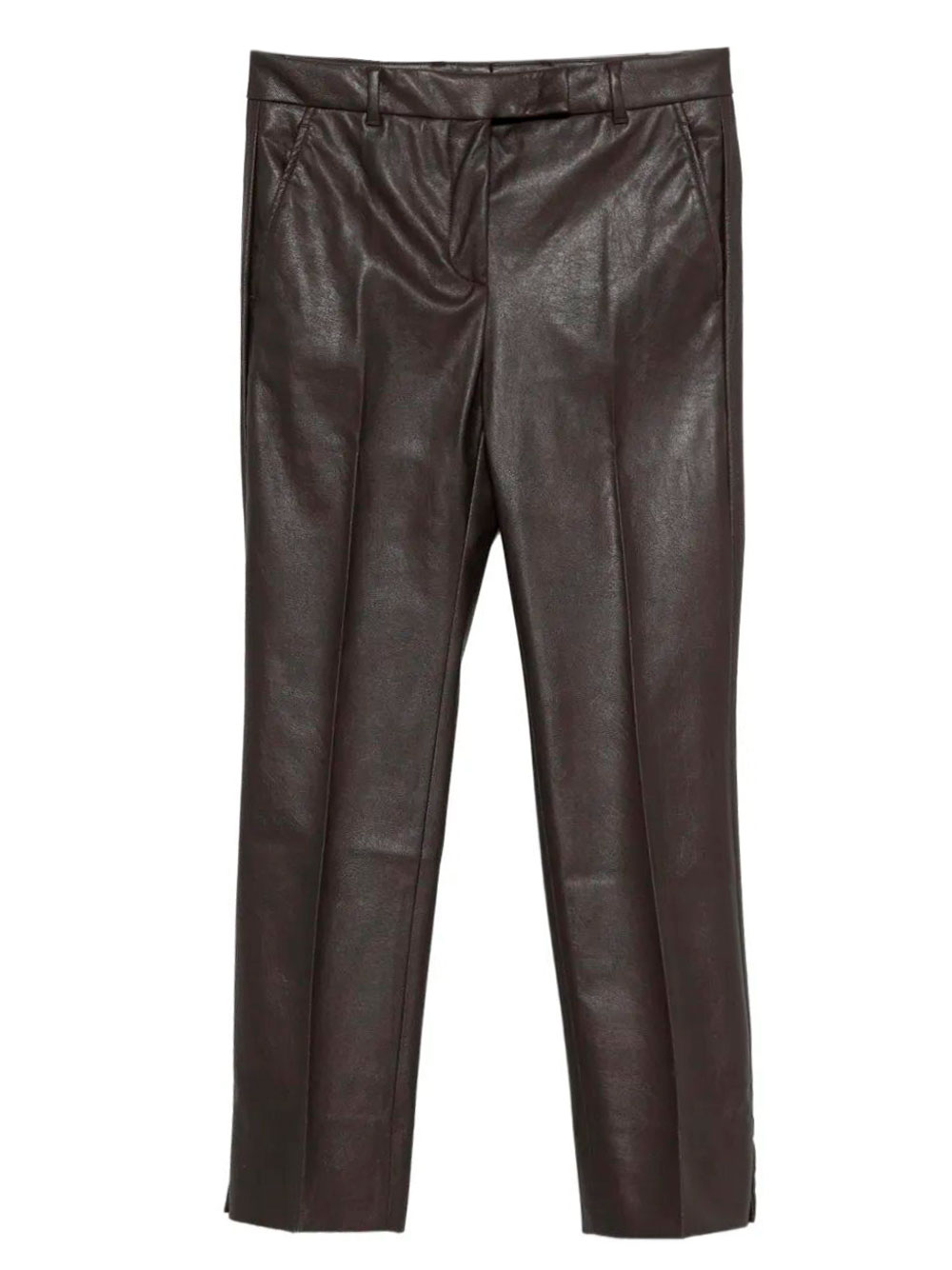 STRETCH FAUX LEATHER SLIM FIT TROUSERS 173868D4583620 (INCOTEX / パンツ ) | INCOTEX (インコテックス)