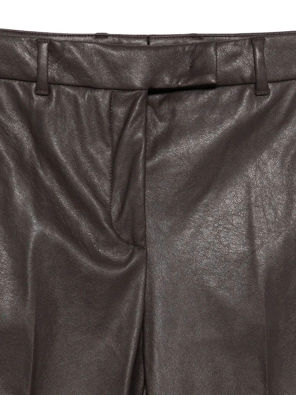 STRETCH FAUX LEATHER SLIM FIT TROUSERS 173868D4583620 (INCOTEX / パンツ ) | INCOTEX (インコテックス)(2)
