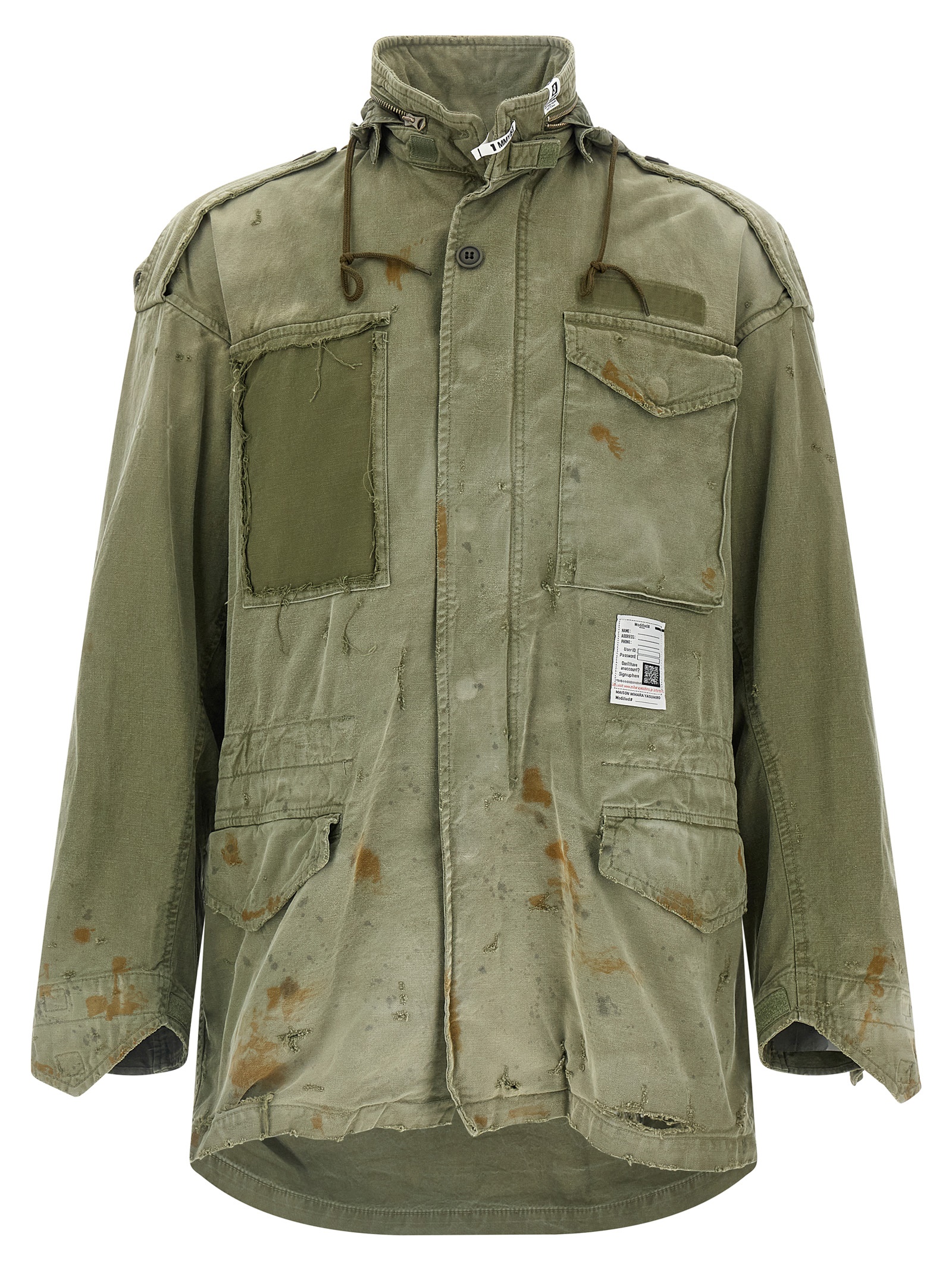 'Distressed Field' jacket J15BL171KHAKI (Maison Mihara Yasuhiro / カジュアルジャケット ) | Maison Mihara Yasuhiro (メゾン ミハラ ヤスヒロ)