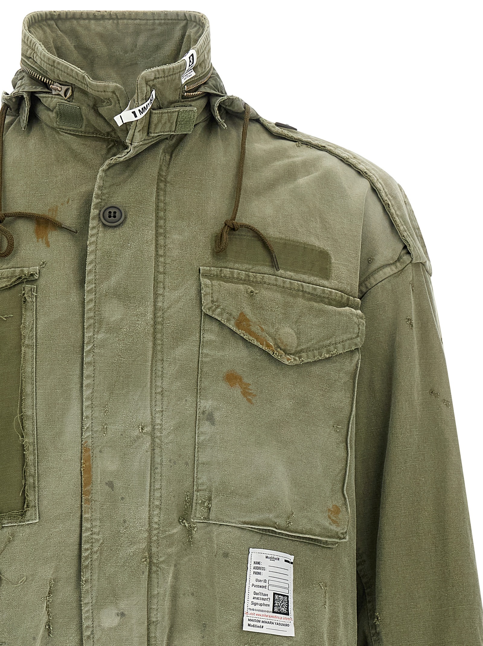 'Distressed Field' jacket J15BL171KHAKI (Maison Mihara Yasuhiro / カジュアルジャケット ) | Maison Mihara Yasuhiro (メゾン ミハラ ヤスヒロ)(2)