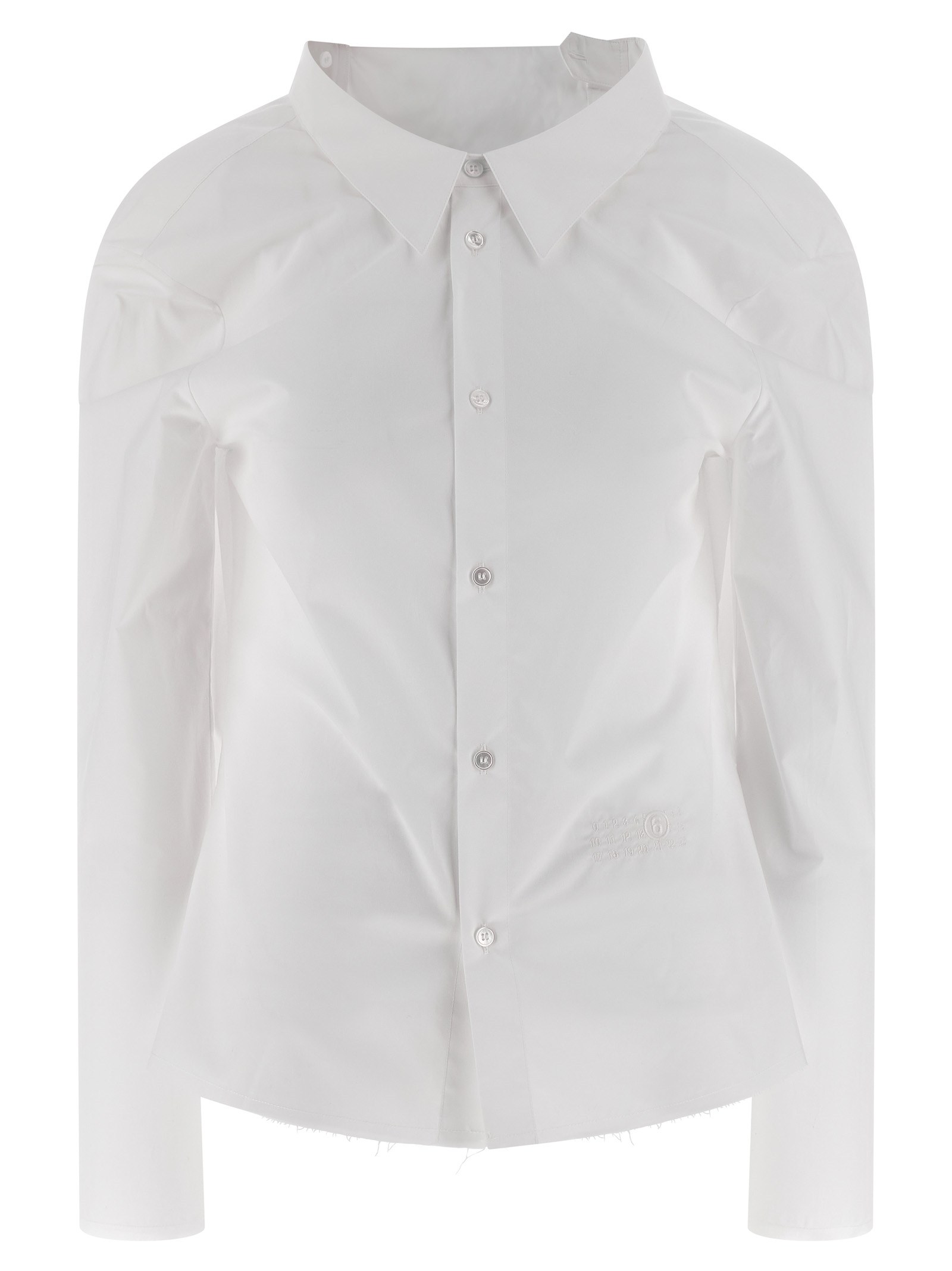 'Numeric signature MM6' embroidered shirt S62DT0049M35256100 (MM6 Maison Margiela / シャツ・ブラウス ) | MM6 Maison Margiela (エムエムシックス)