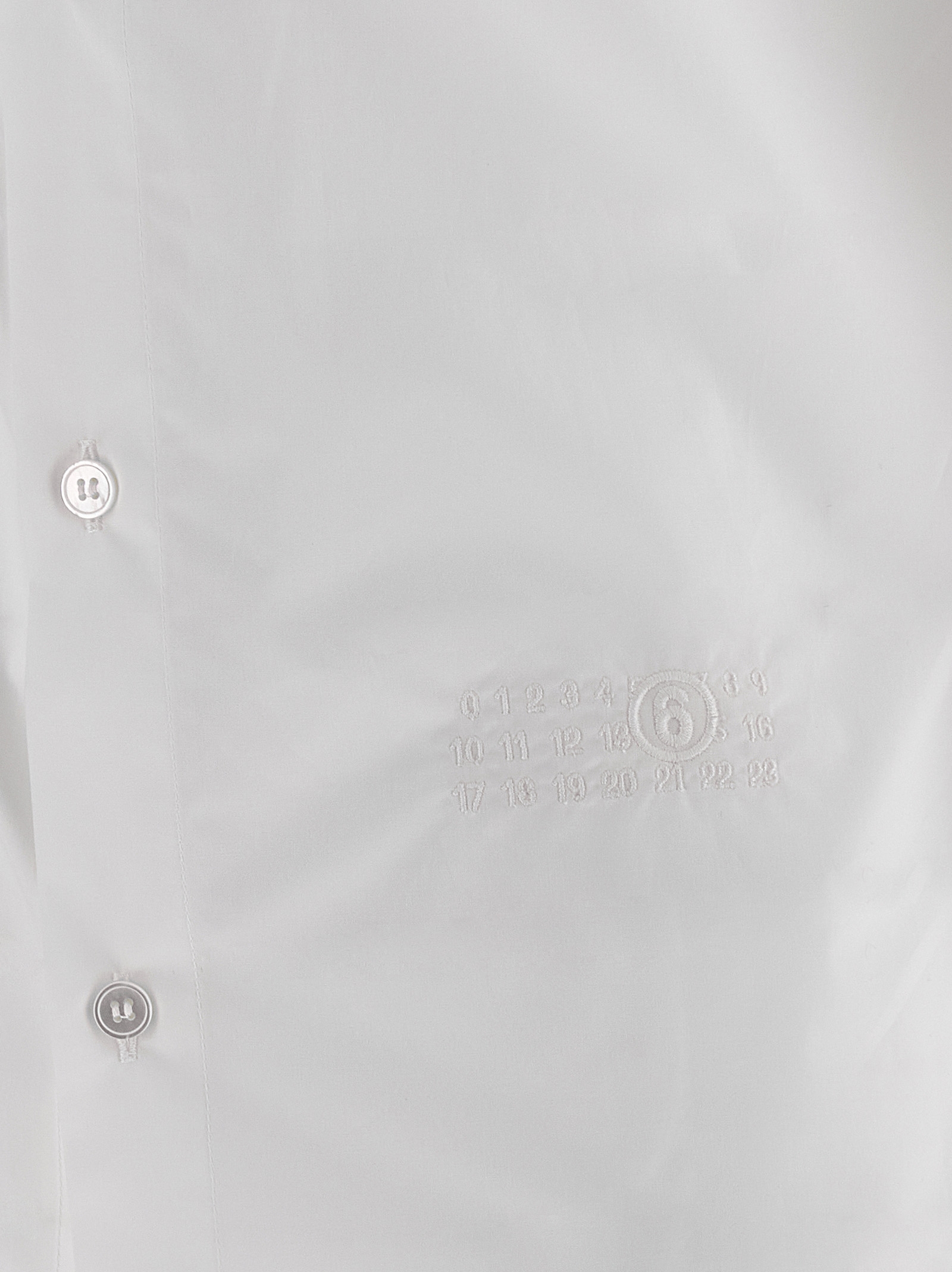 'Numeric signature MM6' embroidered shirt S62DT0049M35256100 (MM6 Maison Margiela / シャツ・ブラウス ) | MM6 Maison Margiela (エムエムシックス)(3)