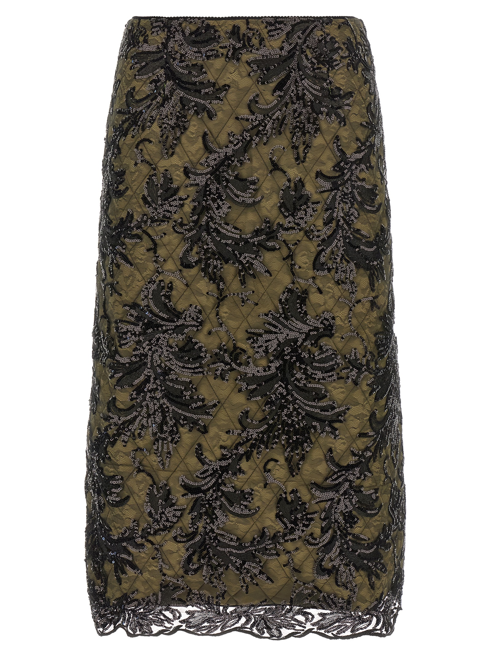 'Moni' skirt MONILACEBLACKINGREEN (LE TWINS / スカート ) | LE TWINS (レ ツインズ)