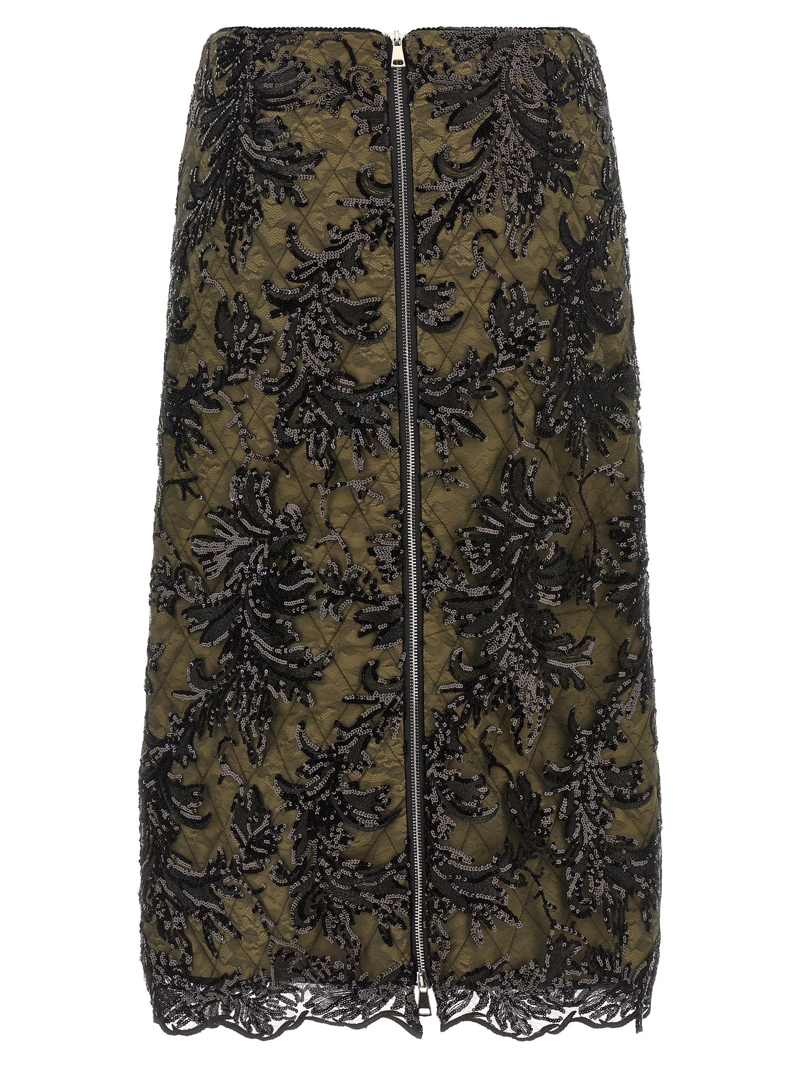 'Moni' skirt MONILACEBLACKINGREEN (LE TWINS / スカート ) | LE TWINS (レ ツインズ)(1)