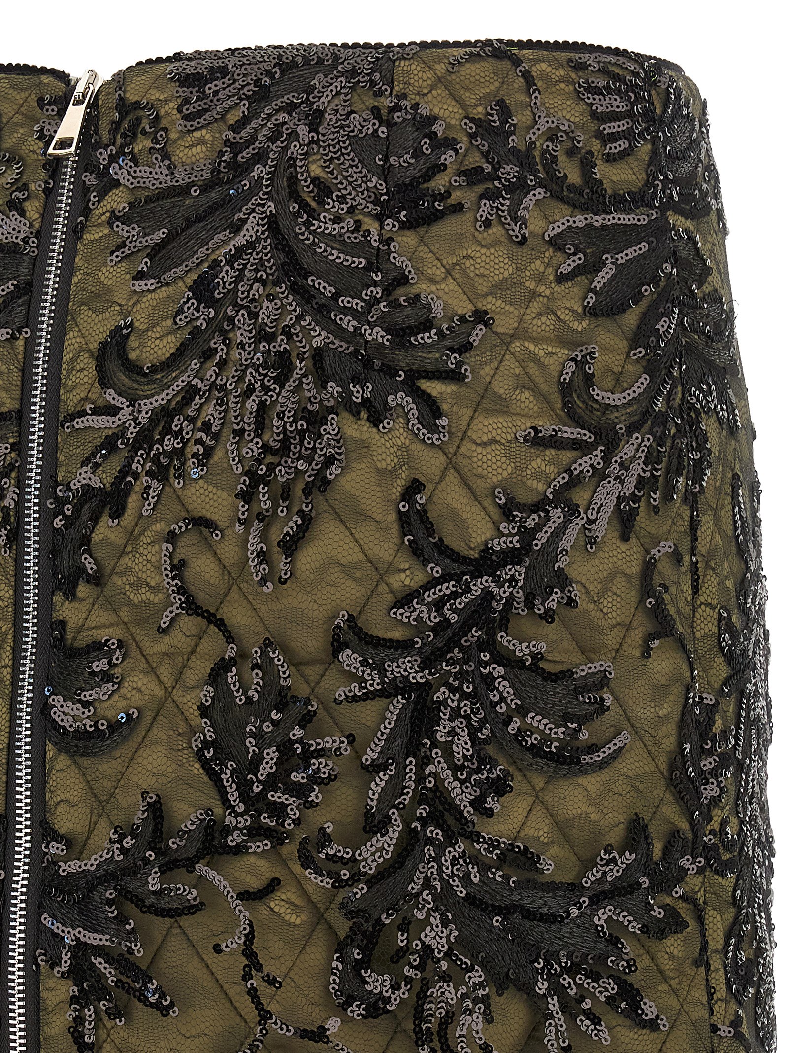 'Moni' skirt MONILACEBLACKINGREEN (LE TWINS / スカート ) | LE TWINS (レ ツインズ)(3)