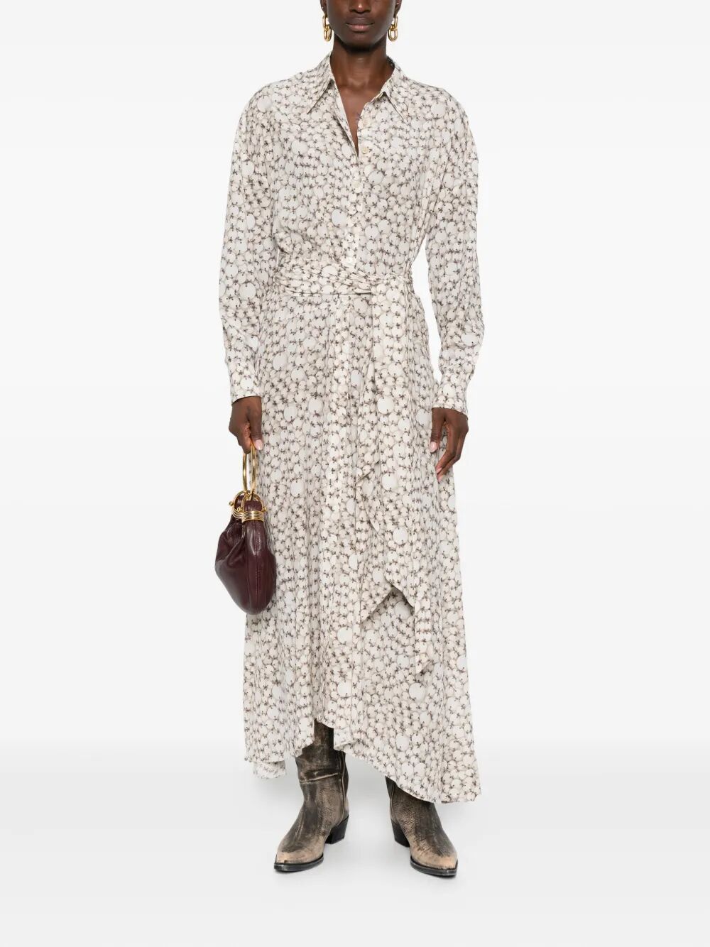 SAMANTHA LONG CREPE SHIRT DRESS RO0861FAC3J08I23EC (Isabel Marant / ワンピース・ドレス・オールインワン ) | Isabel Marant (イザベル マラン)(1)