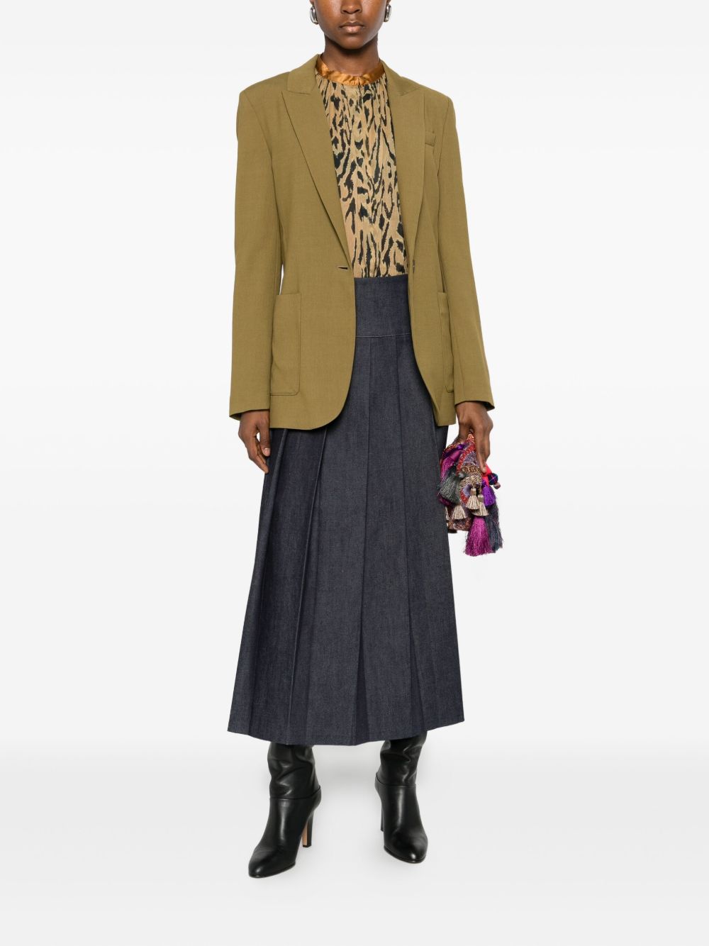 Forte Forte Jackets Green 14329BISMYJACKETF48M6010 (forte_forte / ブレザー・ジャケット ) | forte_forte (フォルテ フォルテ)(1)