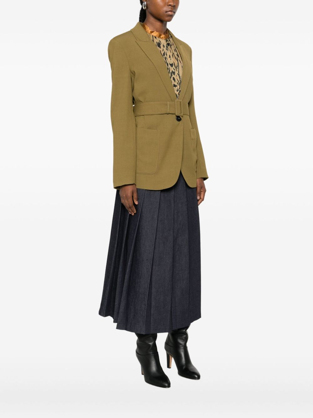 Forte Forte Jackets Green 14329BISMYJACKETF48M6010 (forte_forte / ブレザー・ジャケット ) | forte_forte (フォルテ フォルテ)(2)