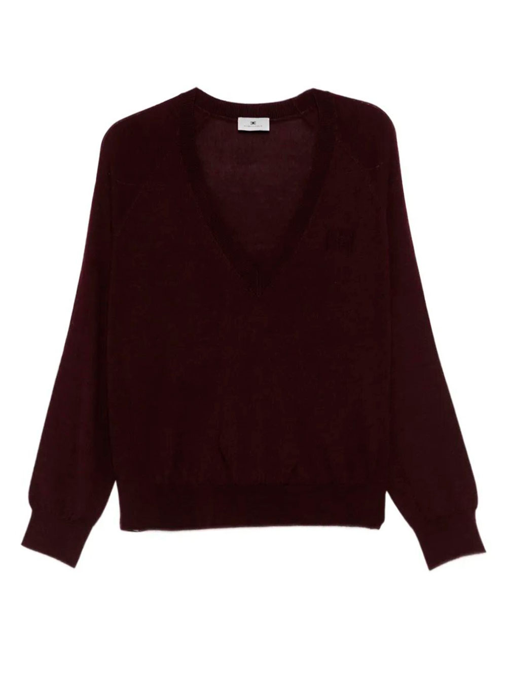 WOOL BLEND TRICOT V-NECK SWEATER MK34S57E2EA4 (Elisabetta Franchi / ニット・セーター・カーディガン ) | Elisabetta Franchi (エリザベッタ フランキ)