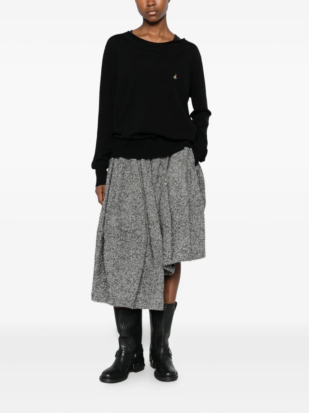 PAMELA V-NECK WOOL SWEATER 1803006FY003YN401 (Vivienne Westwood / ニット・セーター・カーディガン ) | Vivienne Westwood (ヴィヴィアン・ウェストウッド)(4)