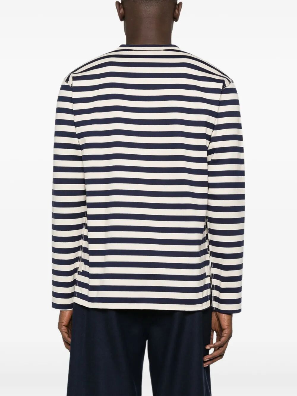 LONG-SLEEVED STRIPED COTTON T-SHIRT WPT0040511NAVYNATURAL (JUNYA WATANABE / Tシャツ・カットソー ) | JUNYA WATANABE (ジュンヤ ワタナベ)(2)