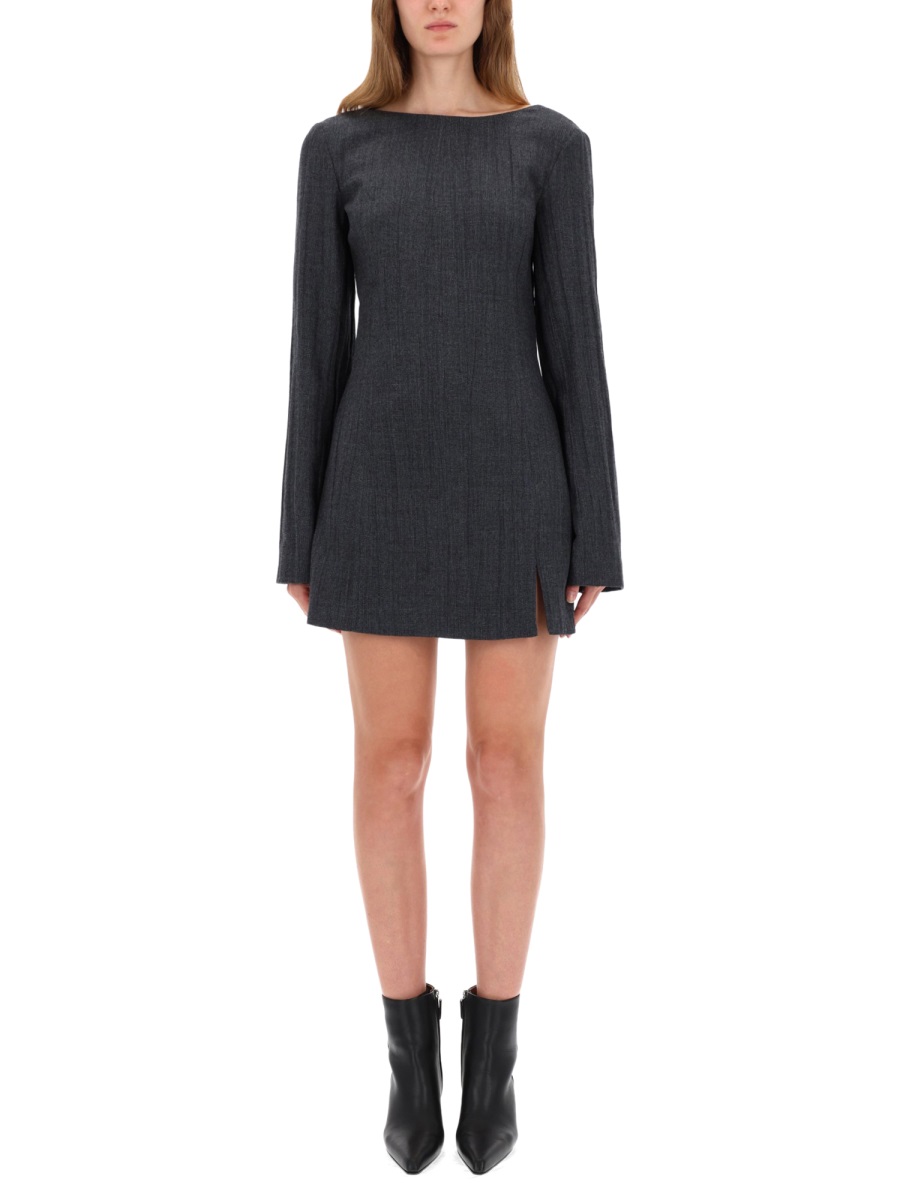 DRESS "FIRM" W4257FSSTONEGREYPLISSEWOOL (OUR LEGACY / ワンピース・ドレス・オールインワン ) | OUR LEGACY (アワーレガシー)