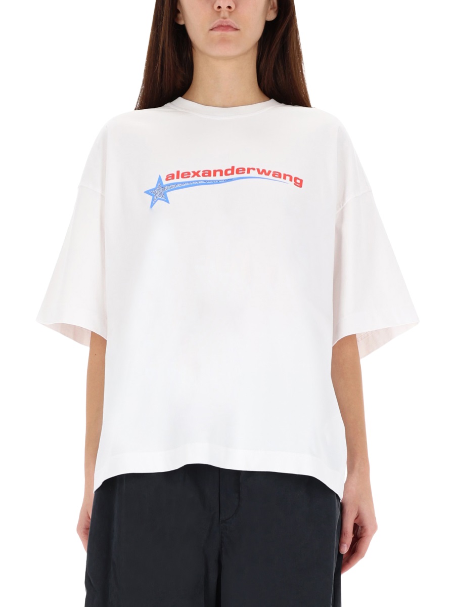 T-SHIRT WITH LOGO UCC4251863100 (alexanderwang / Tシャツ・カットソー ) | alexanderwang (アレキサンダーワン)
