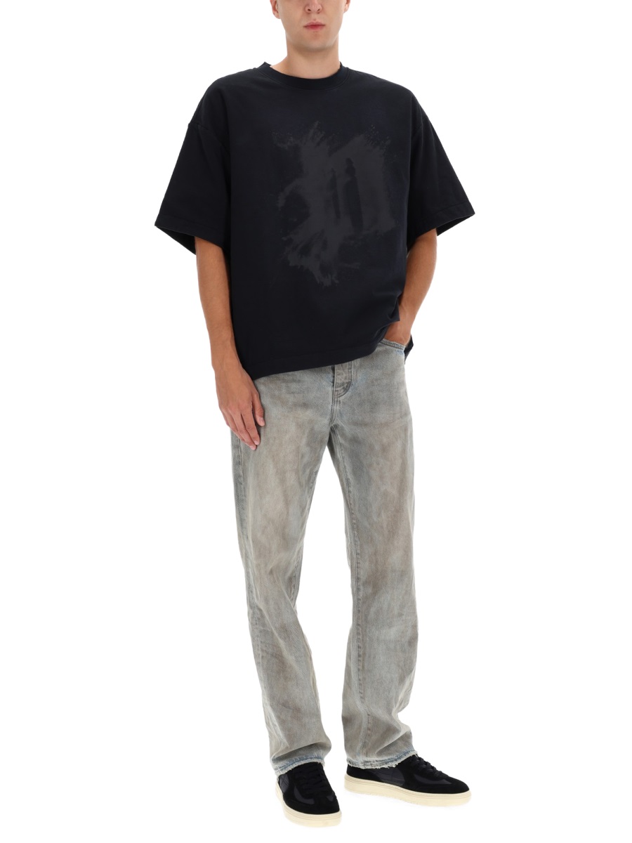 T-SHIRT "DUST" M1081TBBD425BLACK (PURPLE / Tシャツ・カットソー ) | PURPLE (パープル)(1)