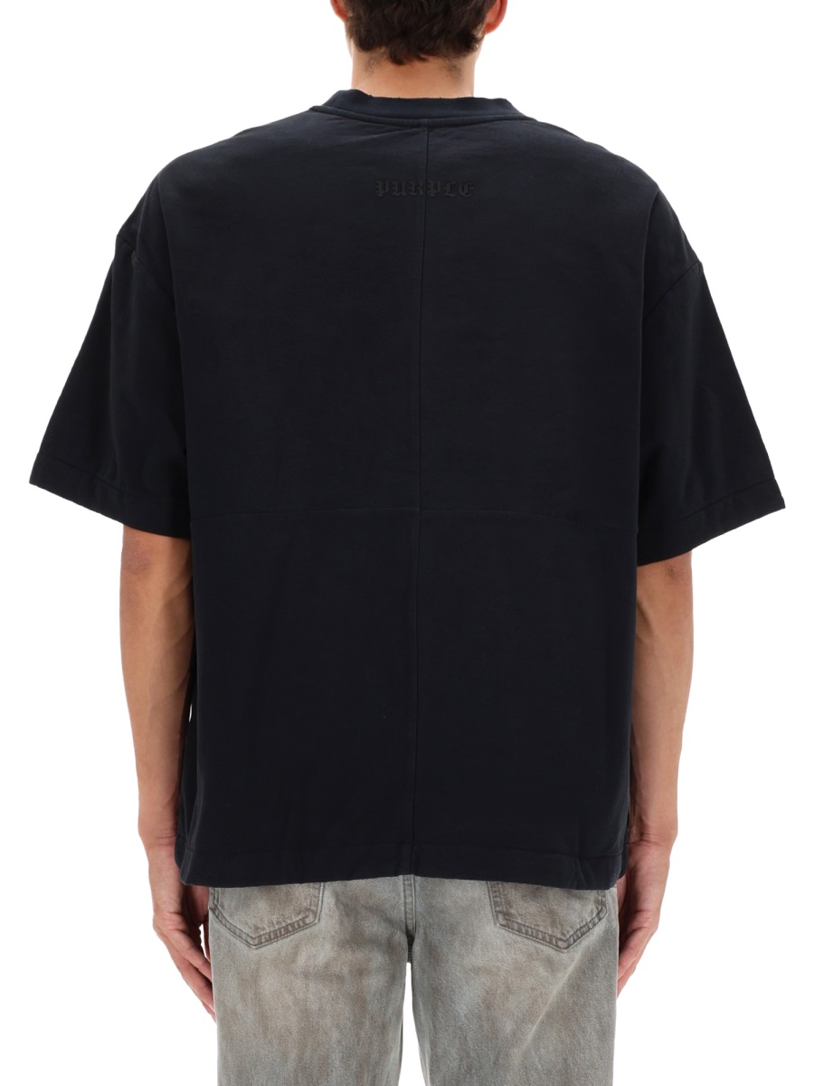 T-SHIRT "DUST" M1081TBBD425BLACK (PURPLE / Tシャツ・カットソー ) | PURPLE (パープル)(2)