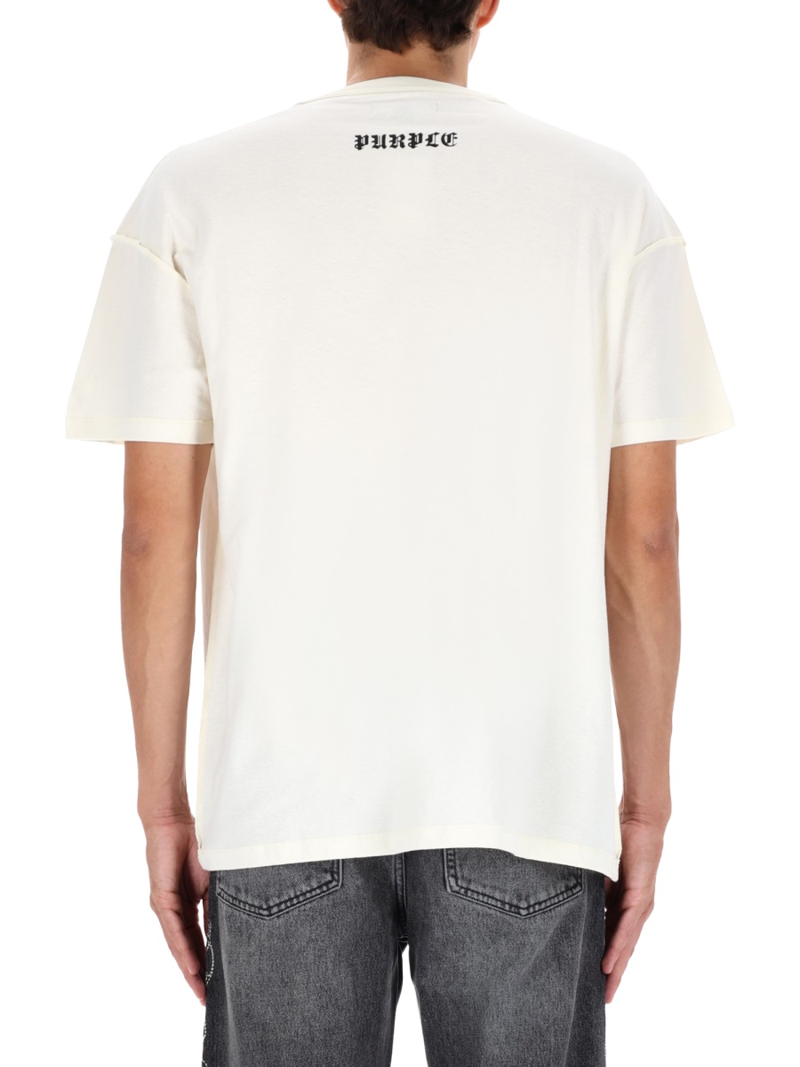 "SCRIBBLED P" T-SHIRT P101TWSP425OFFWHITE (PURPLE / Tシャツ・カットソー ) | PURPLE (パープル)(2)