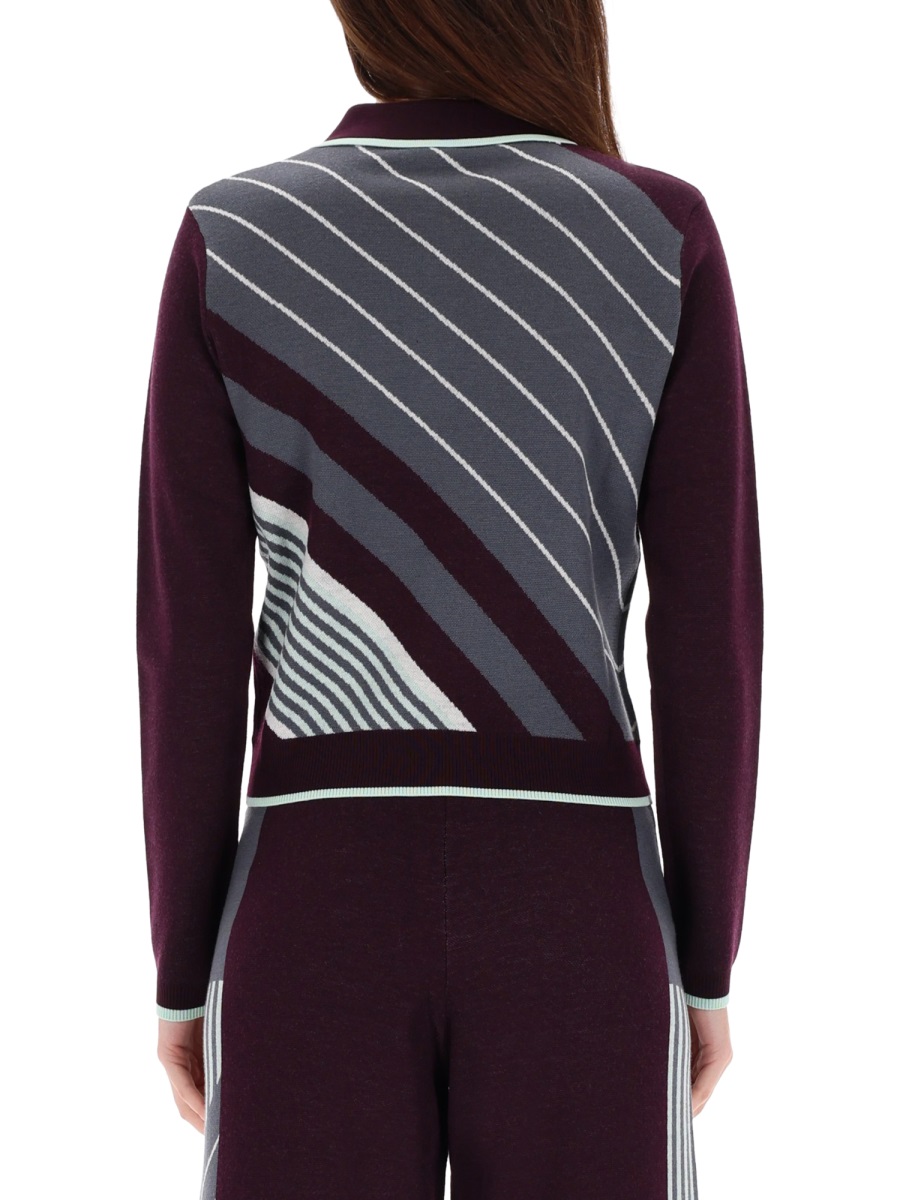 "DIAGONAL" TENNIS POLO SHIRT WAW25KW108501AUBERGINE (Casablanca / ポロシャツ ) | Casablanca (カサブランカ)(1)