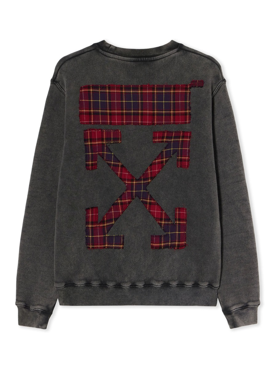 "CHECK FLAN ARROW LOGO" SWEATSHIRT OWBA055F25FLE0021301 (Off-White / スウェット・フーディー ) | Off-White (オフホワイト)(1)
