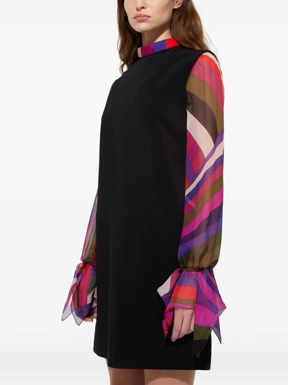 PRINTED SLEEVE HEAVY CADY SHEATH DRESS 5URG755U601999 (Emilio Pucci / ワンピース・ドレス・オールインワン ) | Emilio Pucci (エミリオプッチ)(4)