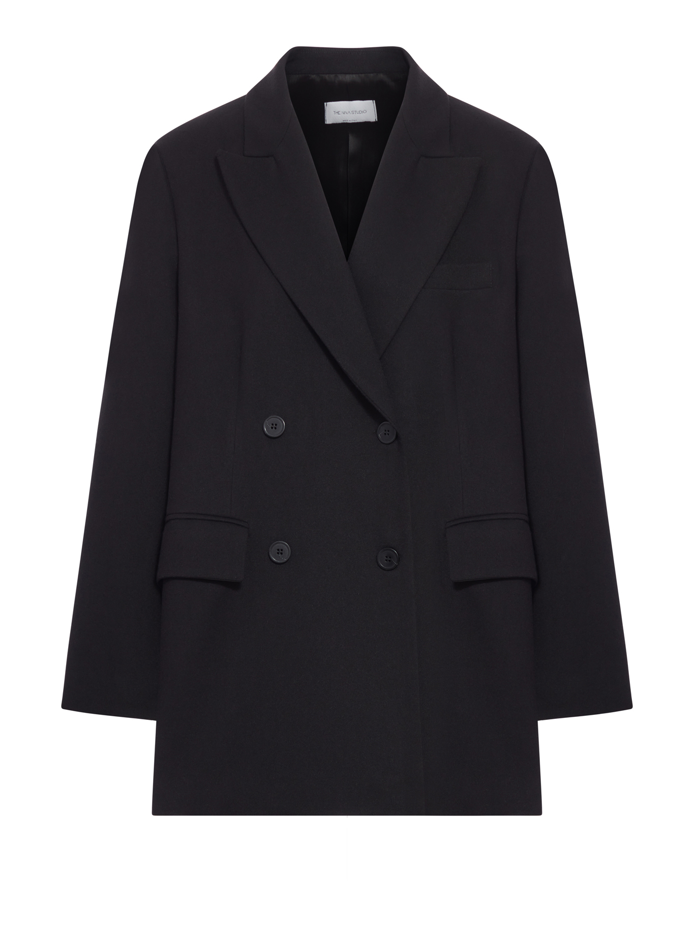 TAILORED DOUBLE-BREASTED BLAZER N6311BLACK (THE NINA STUDIO / ブレザー・ジャケット ) | THE NINA STUDIO (ザ ニーナ スタジオ)