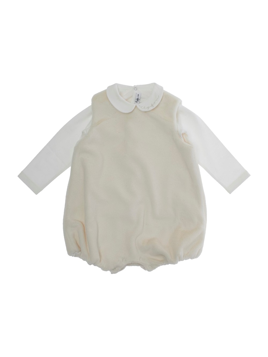 T-SHIRT WITH DUNGAREES SET A25GDS0001PE032B100 (il gufo / ワンピース・ドレス・オールインワン ) | il gufo (イルグッフォ)