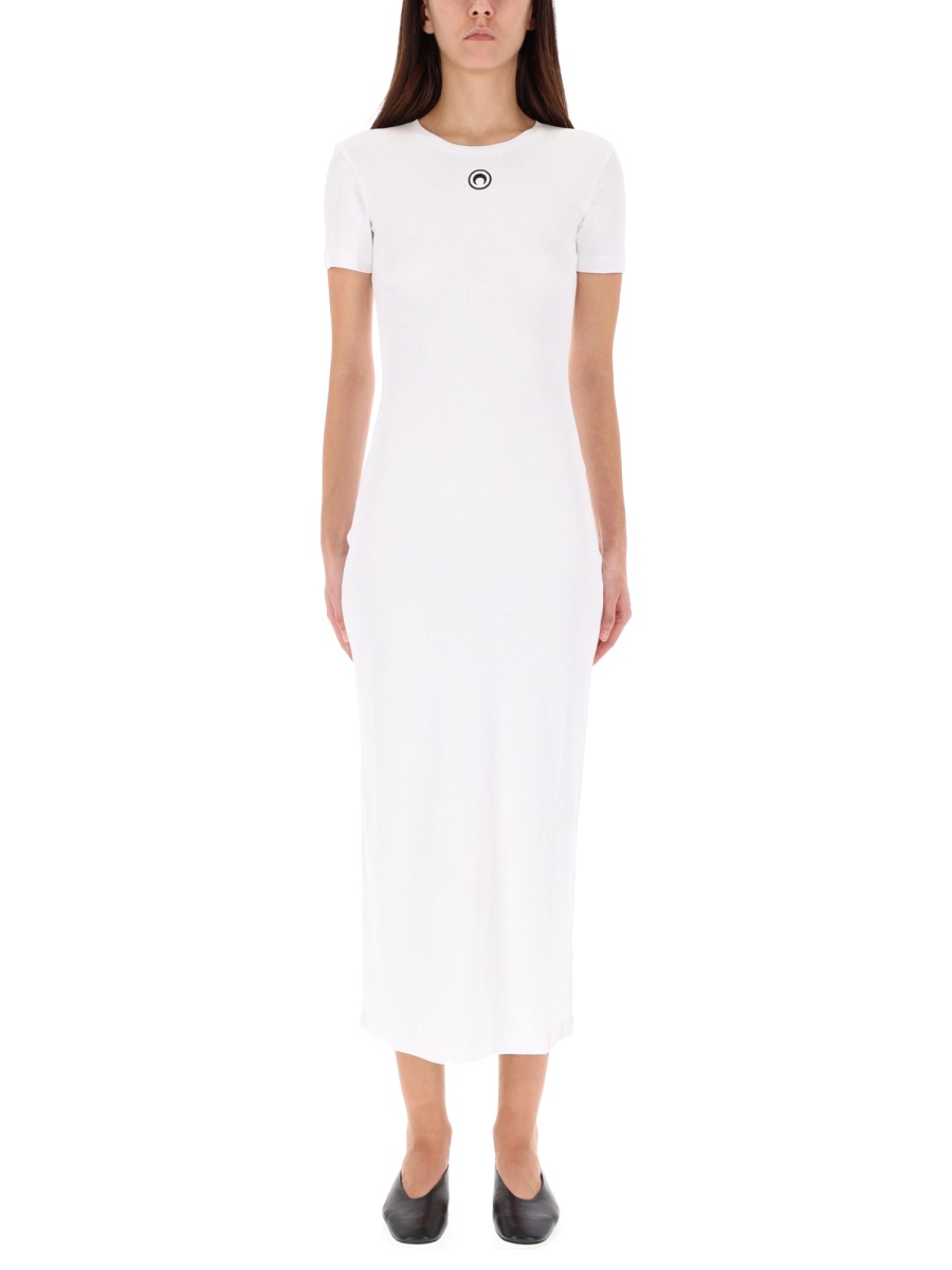 MIDI DRESS "MOON" WDR057ACJER0011WH10 (MARINE SERRE / ワンピース・ドレス・オールインワン ) | MARINE SERRE (マリーン セル)