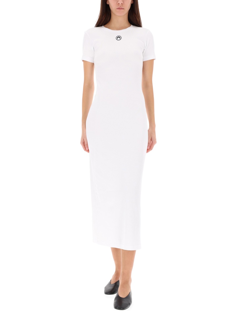 MIDI DRESS "MOON" WDR057ACJER0011WH10 (MARINE SERRE / ワンピース・ドレス・オールインワン ) | MARINE SERRE (マリーン セル)(3)