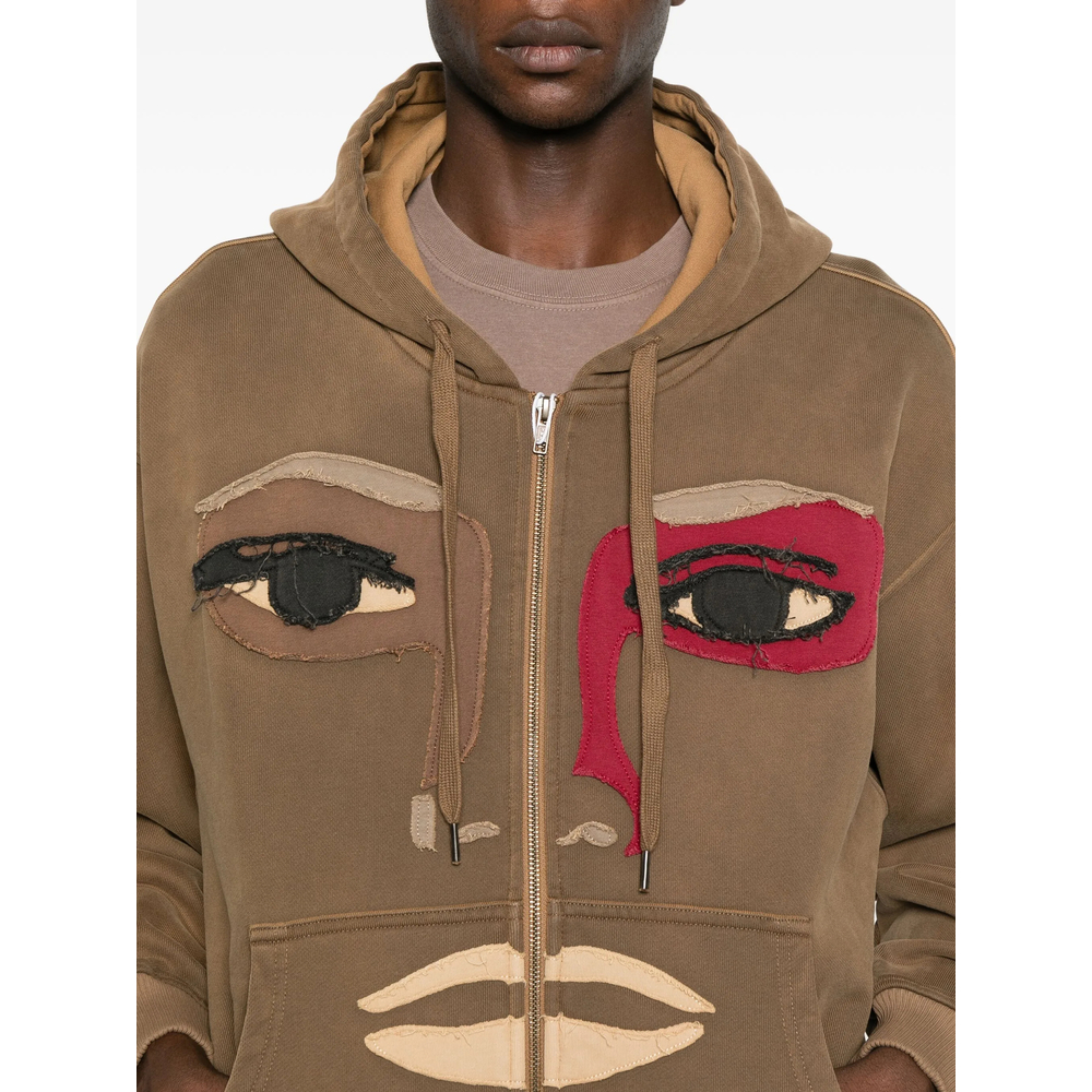 Sweatshirt Kidsuper HD06PATCHWORKDKBRO (KidSuper Studios / スウェット・フーディー ) | KidSuper Studios (キッドスーパー ストゥディオス)(4)
