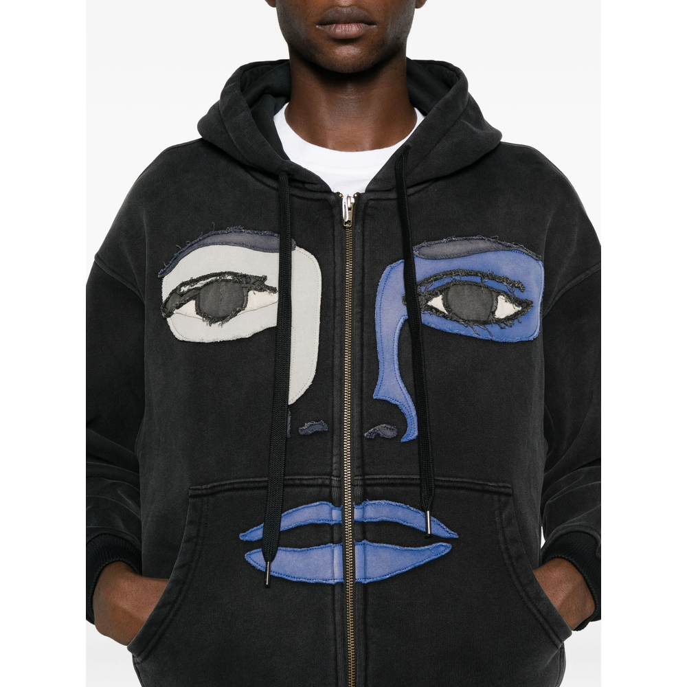 Sweatshirt Kidsuper HD05PATCHWORKBLACK (KidSuper Studios / スウェット・フーディー ) | KidSuper Studios (キッドスーパー ストゥディオス)(1)