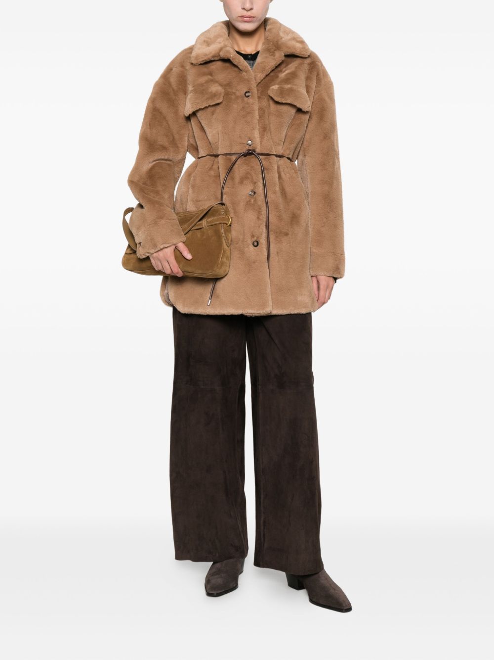 MOLLIOLLI Coats Brown MW6WJK02TOBACCOBROWN (molliolli / コート ) | molliolli (モリオリ)(3)