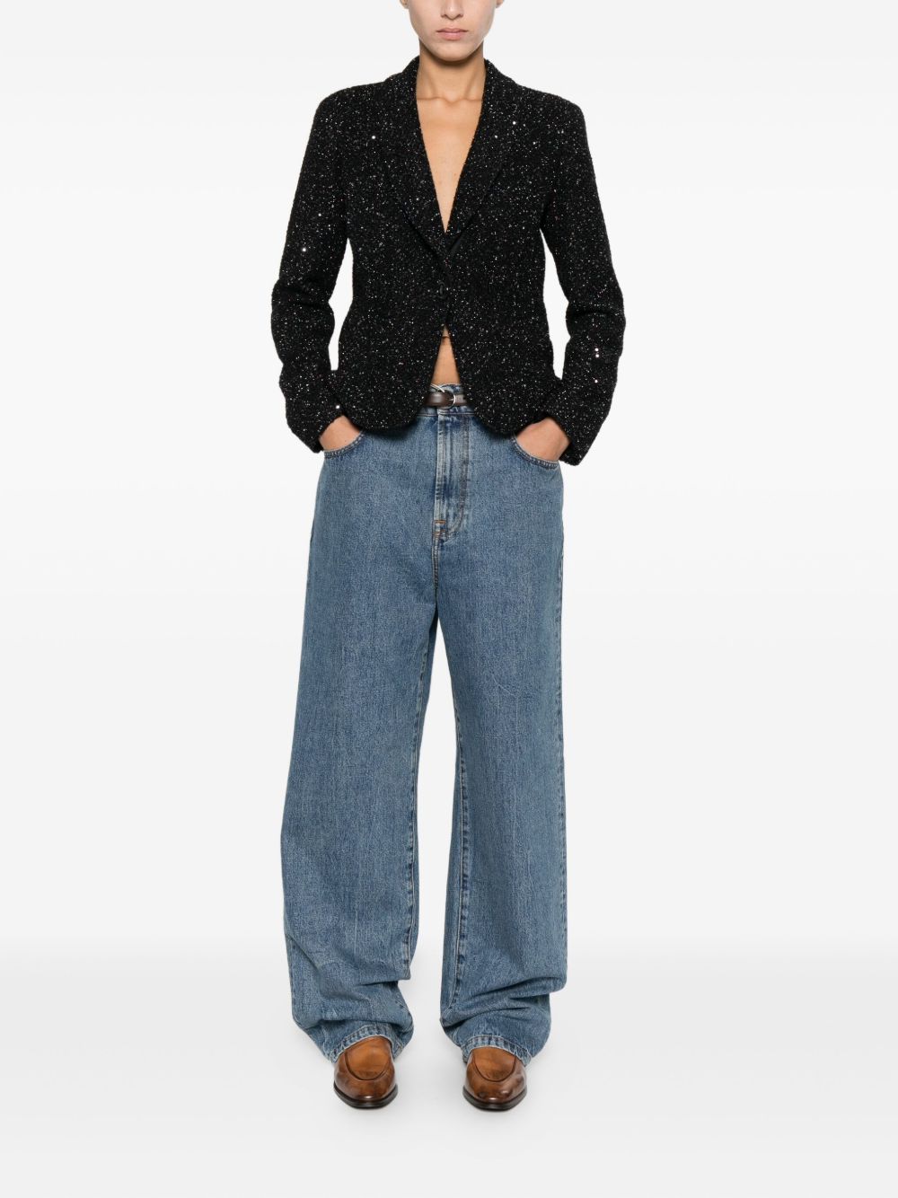 Emporio Armani Jackets Black EW000115TE16661FC050 (EMPORIO ARMANI / ブレザー・ジャケット ) | EMPORIO ARMANI (エンポリオ アルマーニ)(2)