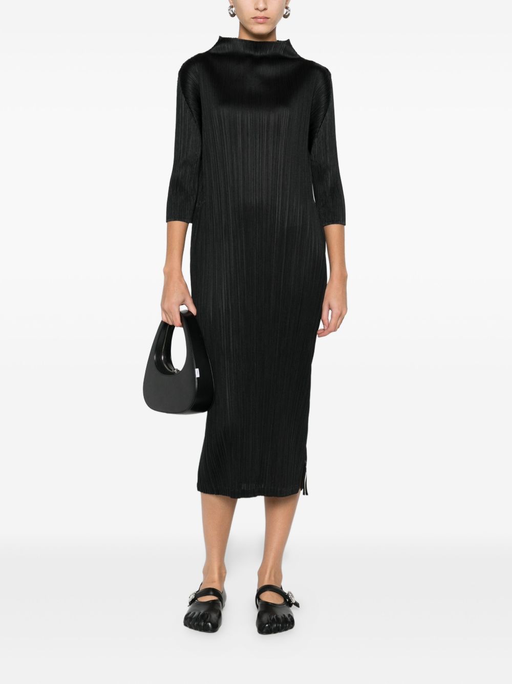 Pleats Please Dresses Black PP58JH13515 (PLEATS PLEASE ISSEY MIYAKE / ワンピース・ドレス・オールインワン ) | PLEATS PLEASE ISSEY MIYAKE (プリーツ プリーズ イッセイ ミヤケ)(1)