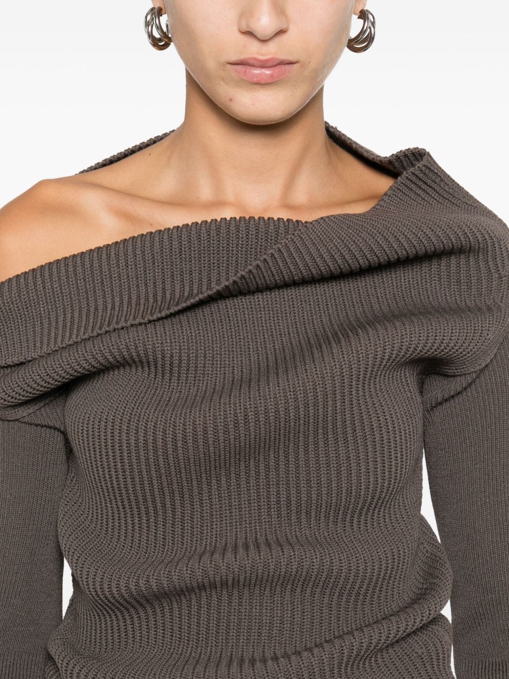 Rick Owens Sweaters Grey RO02E4675KWVH78 (Rick Owens / ニット・セーター・カーディガン ) | Rick Owens (リック オウエンス)(3)