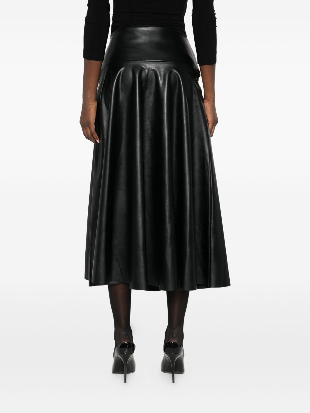 Norma Kamali Skirts Black ST325SLV018001 (NORMA KAMALI / スカート ) | NORMA KAMALI (ノーマカマリ)(3)
