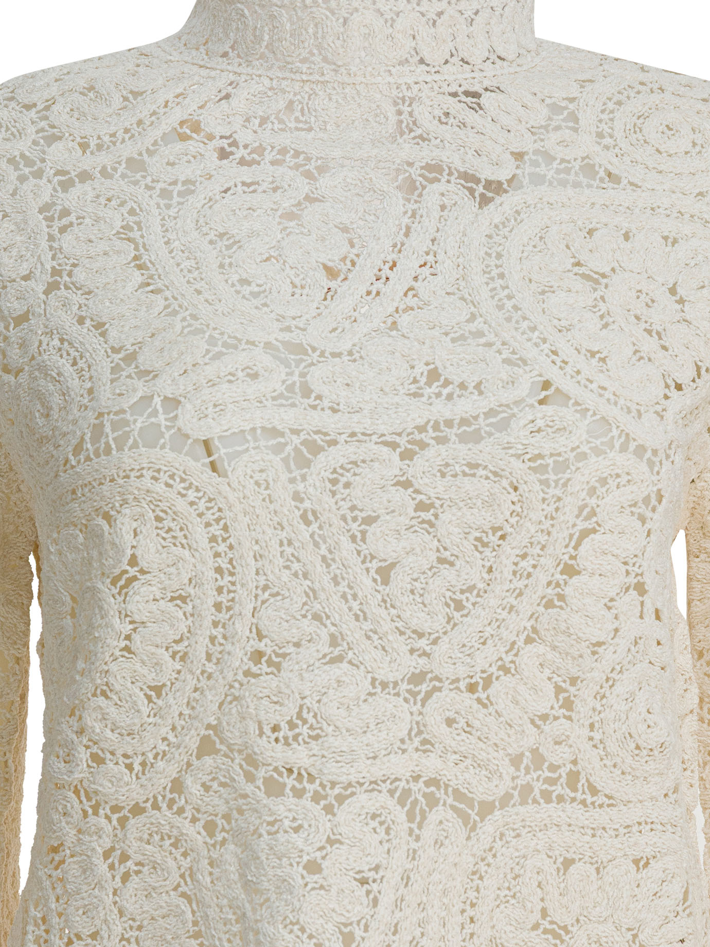 Perforated silk "Wade" sweater WADEIVORY (LOULOU STUDIO / ニット・セーター・カーディガン ) | LOULOU STUDIO (ルルスタジオ)(2)