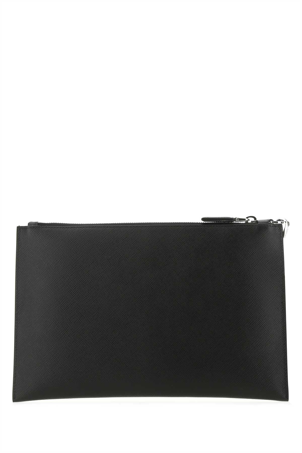 Black leather clutch 2NH005PN9F0002 (Prada / クラッチバッグ・ポーチ ) | Prada (プラダ)(2)