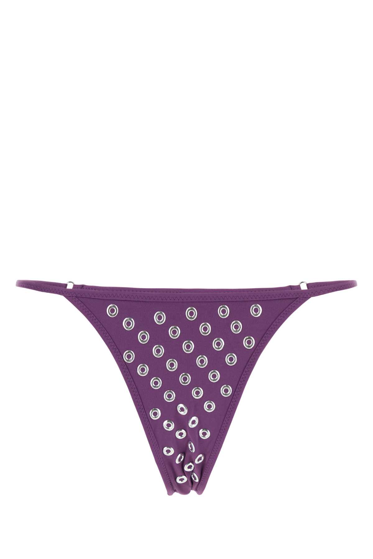 Purple stretch nylon Emily swimming thong EMILYTHONGLILAC (gimaguas / スイムウェア ) | gimaguas (ギマガス)