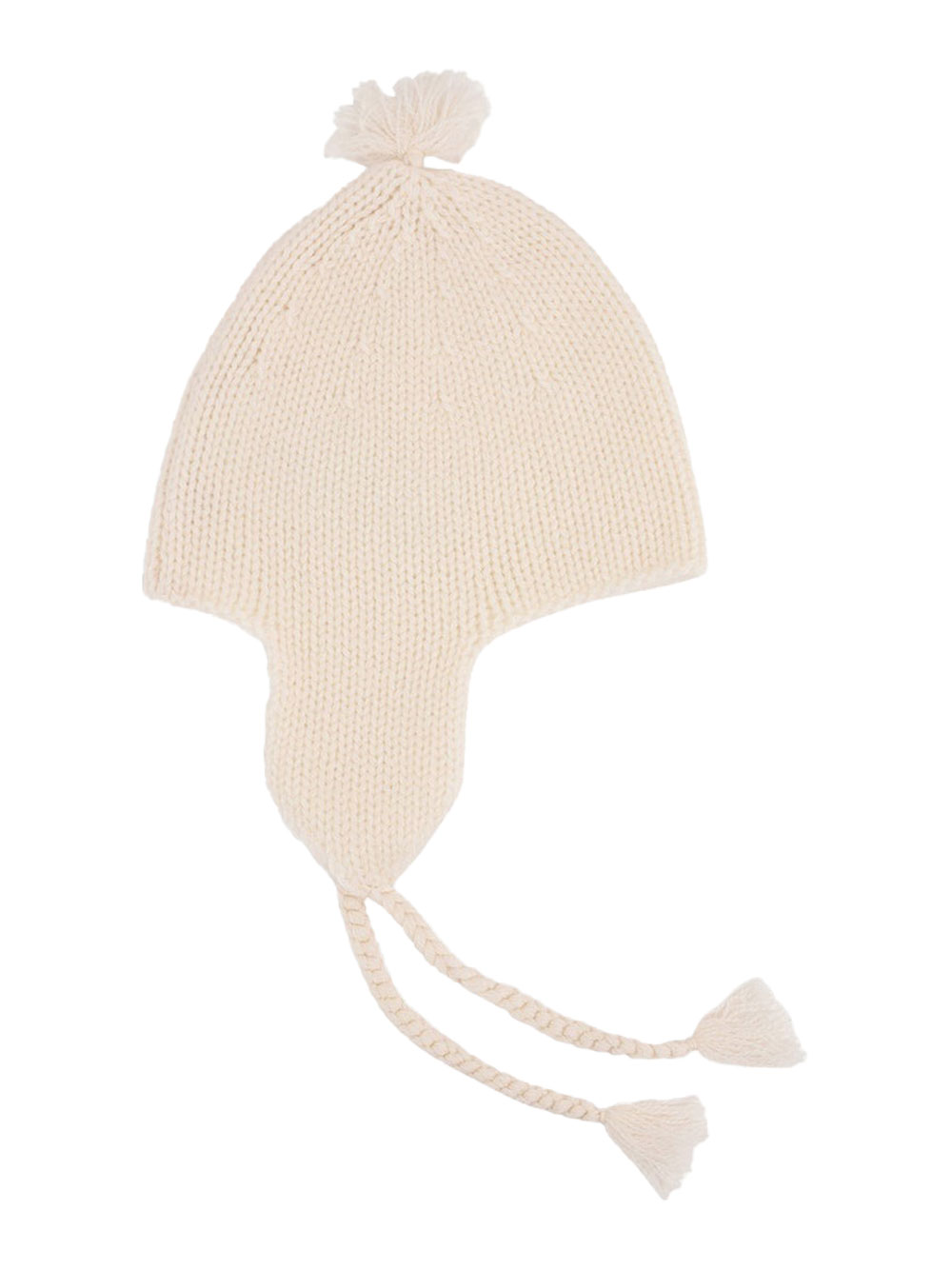 UNISEX BABY CASHMERE BEANIE HAT WITH POMPOMS PEBDA2737BO002 (Bonpoint / 帽子 ) | Bonpoint (ボンポワン)