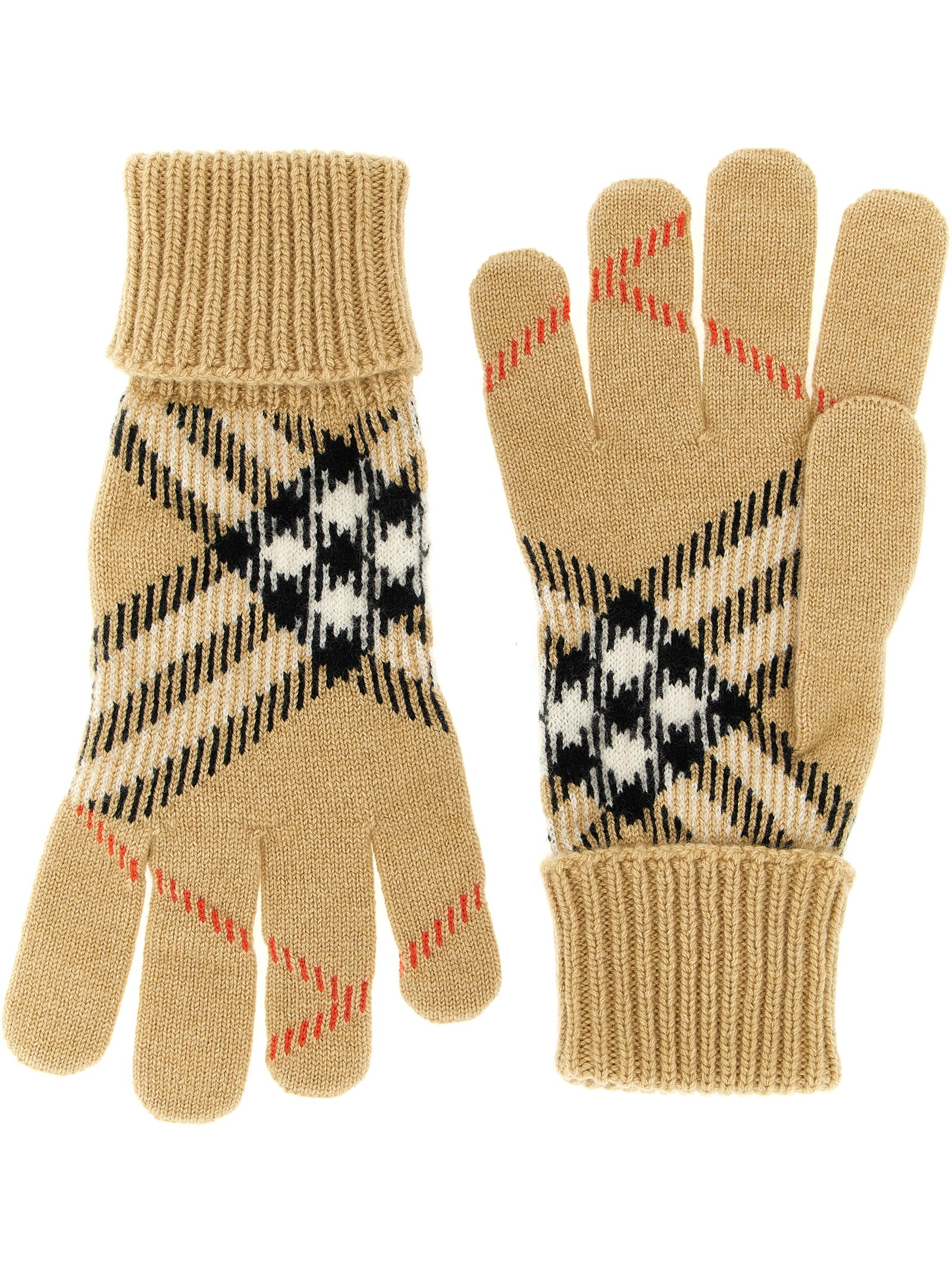 Check cashmere gloves 8114774SAND (Burberry / グローブ ) | Burberry (バーバリー)