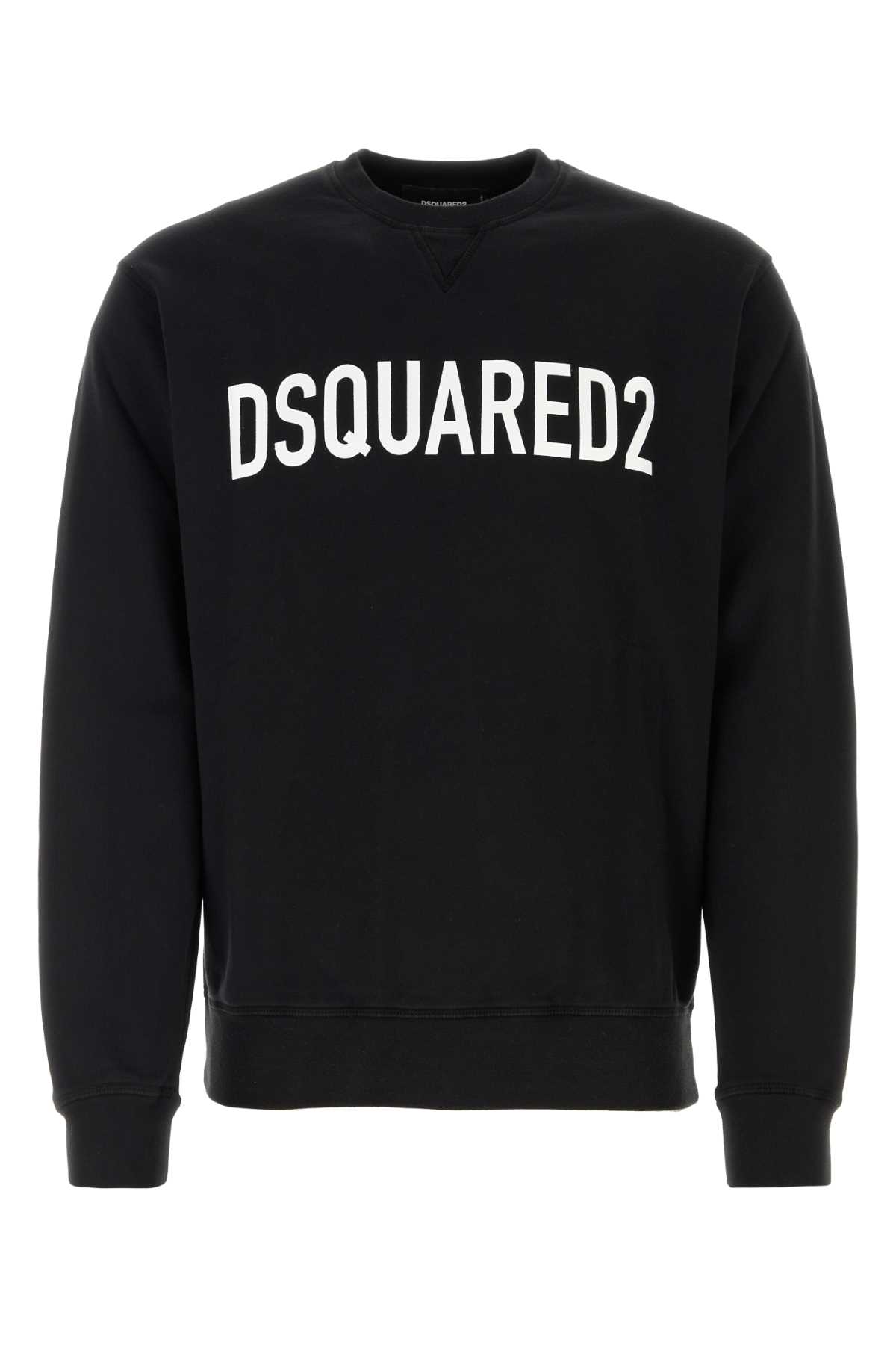 Black cotton sweatshirt S74GU0663D25002900 (Dsquared2 / スウェット・フーディー ) | Dsquared2 (ディースクエアード)