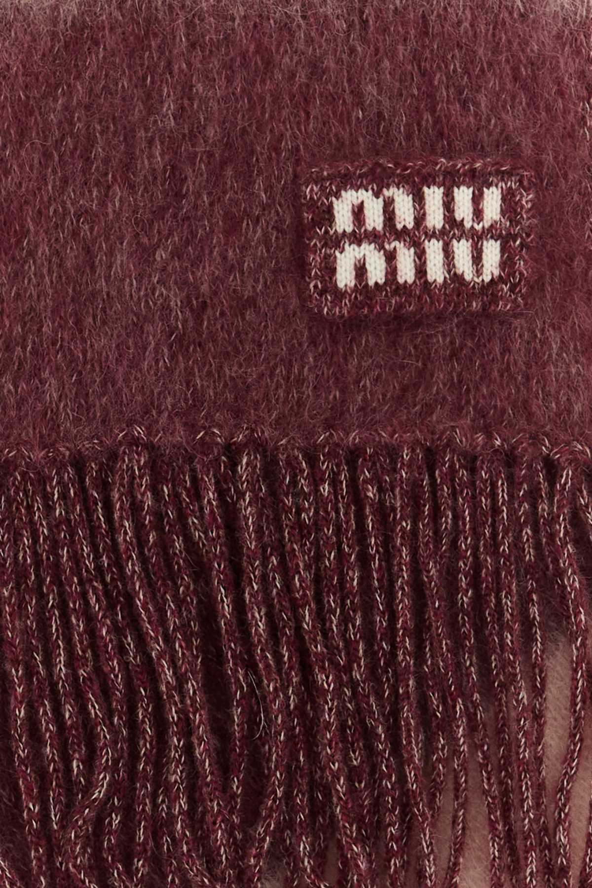Embroidered mohair blend scarf 5FS0942CVEF04BG (MIU MIU / スカーフ・マフラー ) | MIU MIU (ミュウミュウ)(1)