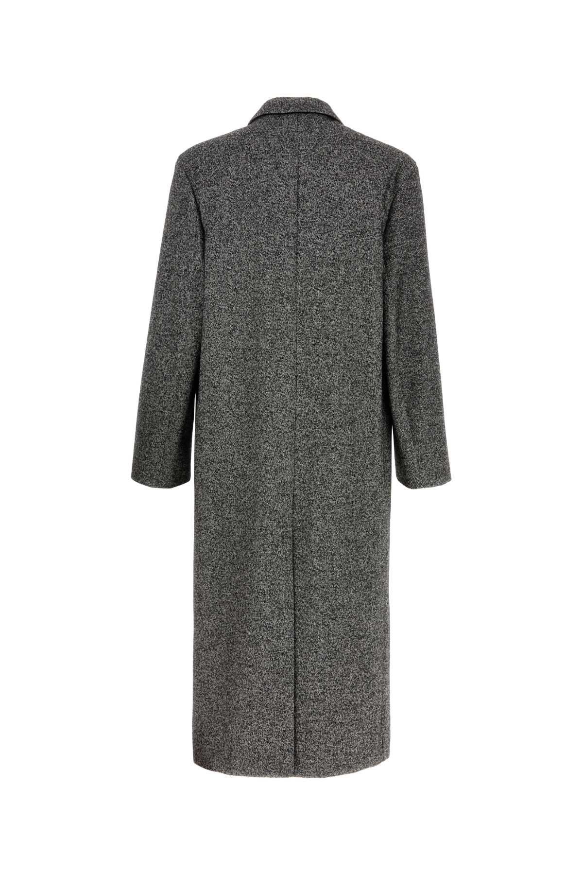 Two-tone wool blend coat H526Y01WD6BLACKWHITE (LOEWE / コート ) | LOEWE (ロエベ)(1)