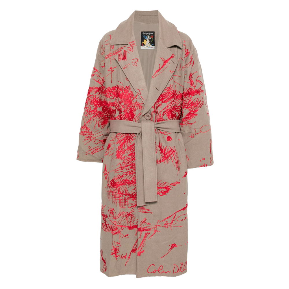 Coat Kidsuper OW18HATCHEDCREAM (KidSuper Studios / コート ) | KidSuper Studios (キッドスーパー ストゥディオス)