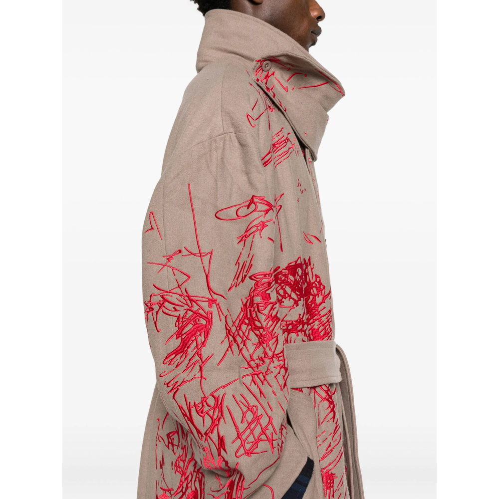 Coat Kidsuper OW18HATCHEDCREAM (KidSuper Studios / コート ) | KidSuper Studios (キッドスーパー ストゥディオス)(1)